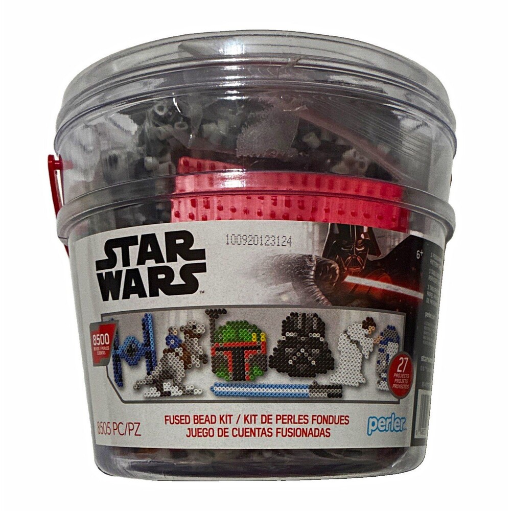 Perler Star Wars Fused Bead Bucket Kit Complete 8500 Beads 27 Projects